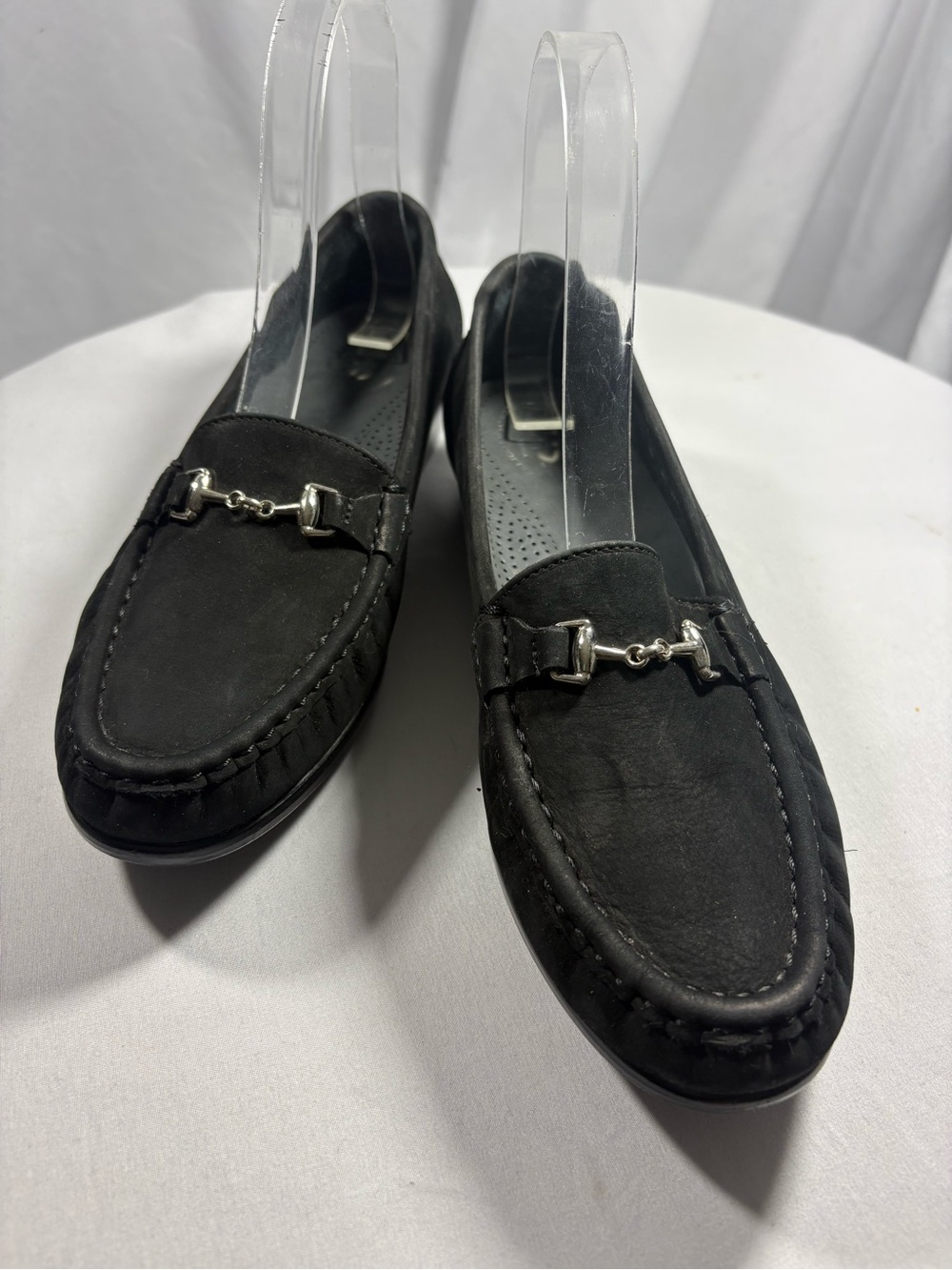 SAS Women's Metro Sz 8 M Charcoal Nubuck Horse Bit Leather TriPad